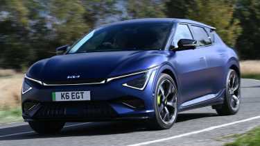 Kia EV6 GT - front cornering